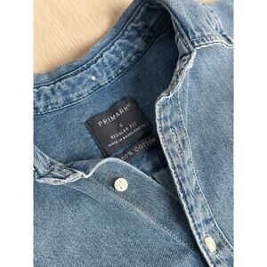 Blue Button Down Denim Shirt - Size S - NEW